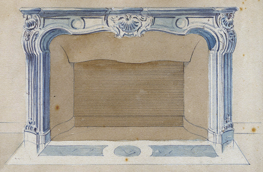 Dalle foyère Désign Couleur cheminée