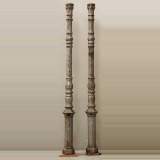 Paire de colonnes en fonte de fer