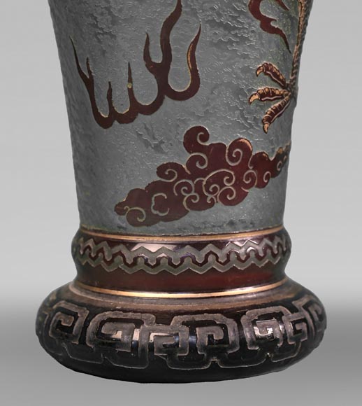 Cristallerie Saint-Louis, Vase au dragon, avant 1900-2