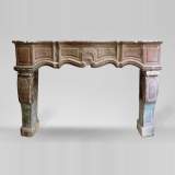 Cheminée en pierre d'époque Louis XIV 