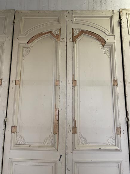 Grande porte quadruple au décor Napoléon III-11