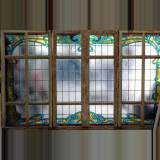 Vitrail 1900 dans le style Guimard