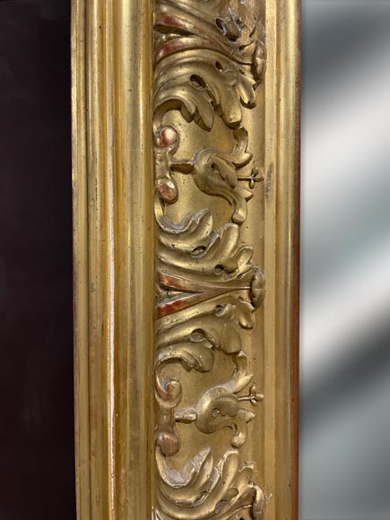 Grand trumeau doré au grand médaillon central de style Napoléon III-6