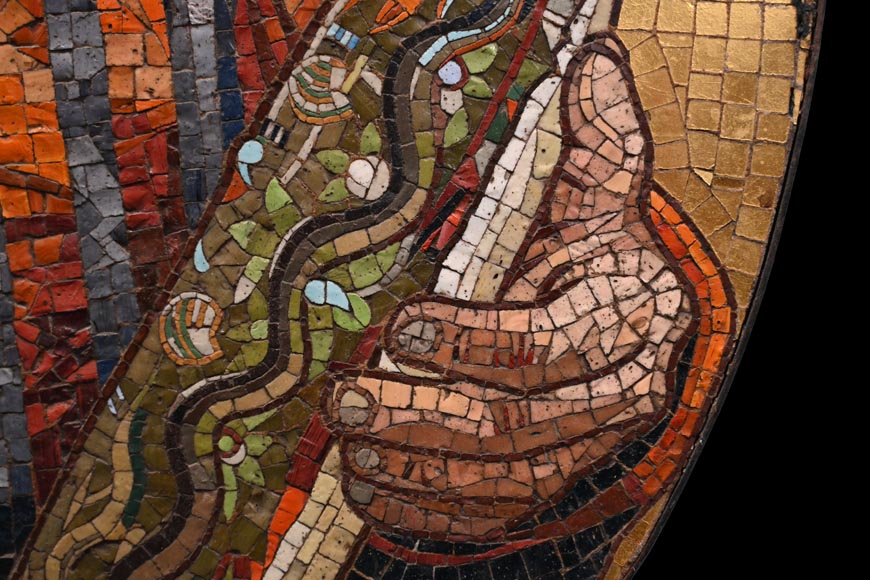 Attribué à Antonio Salviati (Vincenza, 1816 - Venise, 1890), portrait en mosaïque de Bernard Palissy Attribué à Antonio Salviati (Vincenza, 1816 - Venise, 1890), portrait en mosaïque de Bernard Palissy-7