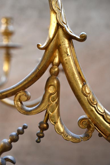 Lustre de billard d’époque Napoléon III en bronze doré Lustre de billard d’époque Napoléon III en bronze doré-12