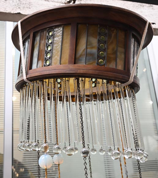 Luminaire à suspension, art déco Luminaire à suspension, art déco-4