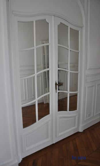 Une double porte d'intérieur cintrées avec miroirs-7