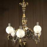 Paire de lustres anciennement à gaz, de style Napoléon III