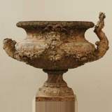 Vase de jardin en fonte signé J.J.Ducel