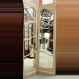 Porte à miroir en stuc et bois