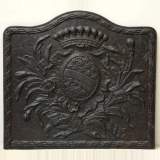 Plaque de cheminée armoiries à étoiles