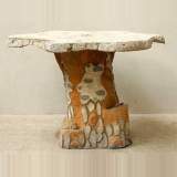 Table de jardin rocaille