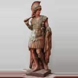 Statue de soldat en pierre composite 