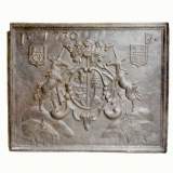 Plaque de cheminée aux licornes