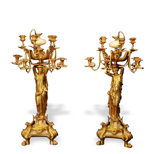 Candélabres, bougeoirs