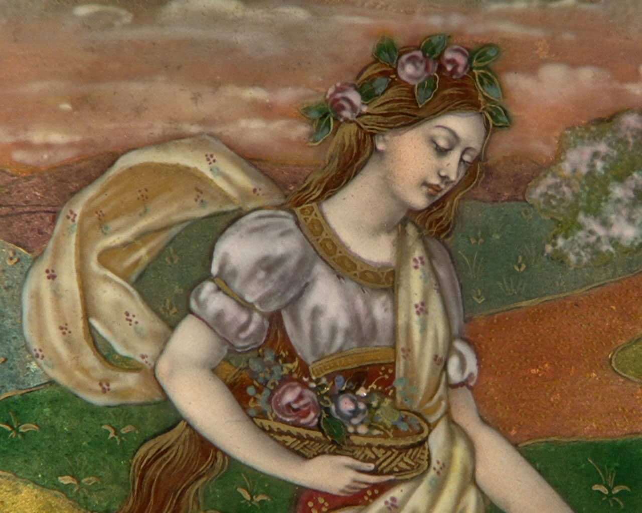 Théophile SOYER : "Le Printemps", vers 1880 Théophile SOYER : "Le Printemps", vers 1880-1