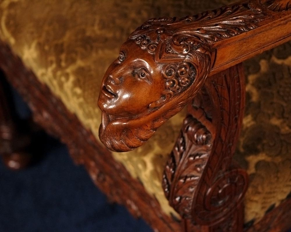 Les sièges provenant d'un exceptionnel ensemble mobilier réalisé par Moïse Michelangelo Guggenheim pour le Palazzo Papadopoli de Venise, Italie Les sièges provenant d'un exceptionnel ensemble mobilier réalisé par Moïse Michelangelo Guggenheim pour le Palazzo Papadopoli de Venise, Italie-2