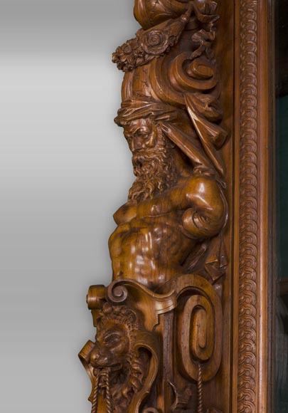 Une Vitrine d'apparat monumentale provenant d'un exceptionnel ensemble mobilier réalisé par Moïse Michelangelo Guggenheim pour le Palazzo Papadopoli de Venise, Italie  Une Vitrine d'apparat monumentale provenant d'un exceptionnel ensemble mobilier réalisé par Moïse Michelangelo Guggenheim pour le Palazzo Papadopoli de Venise, Italie -2