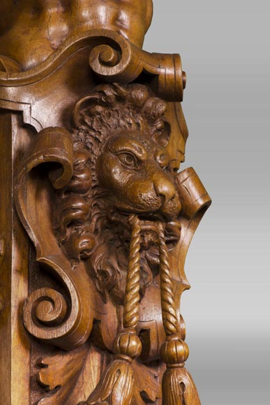 Une Vitrine d'apparat monumentale provenant d'un exceptionnel ensemble mobilier réalisé par Moïse Michelangelo Guggenheim pour le Palazzo Papadopoli de Venise, Italie  Une Vitrine d'apparat monumentale provenant d'un exceptionnel ensemble mobilier réalisé par Moïse Michelangelo Guggenheim pour le Palazzo Papadopoli de Venise, Italie -6