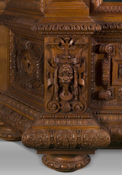 Une Vitrine d'apparat monumentale provenant d'un exceptionnel ensemble mobilier réalisé par Moïse Michelangelo Guggenheim pour le Palazzo Papadopoli de Venise, Italie  Une Vitrine d'apparat monumentale provenant d'un exceptionnel ensemble mobilier réalisé par Moïse Michelangelo Guggenheim pour le Palazzo Papadopoli de Venise, Italie -8