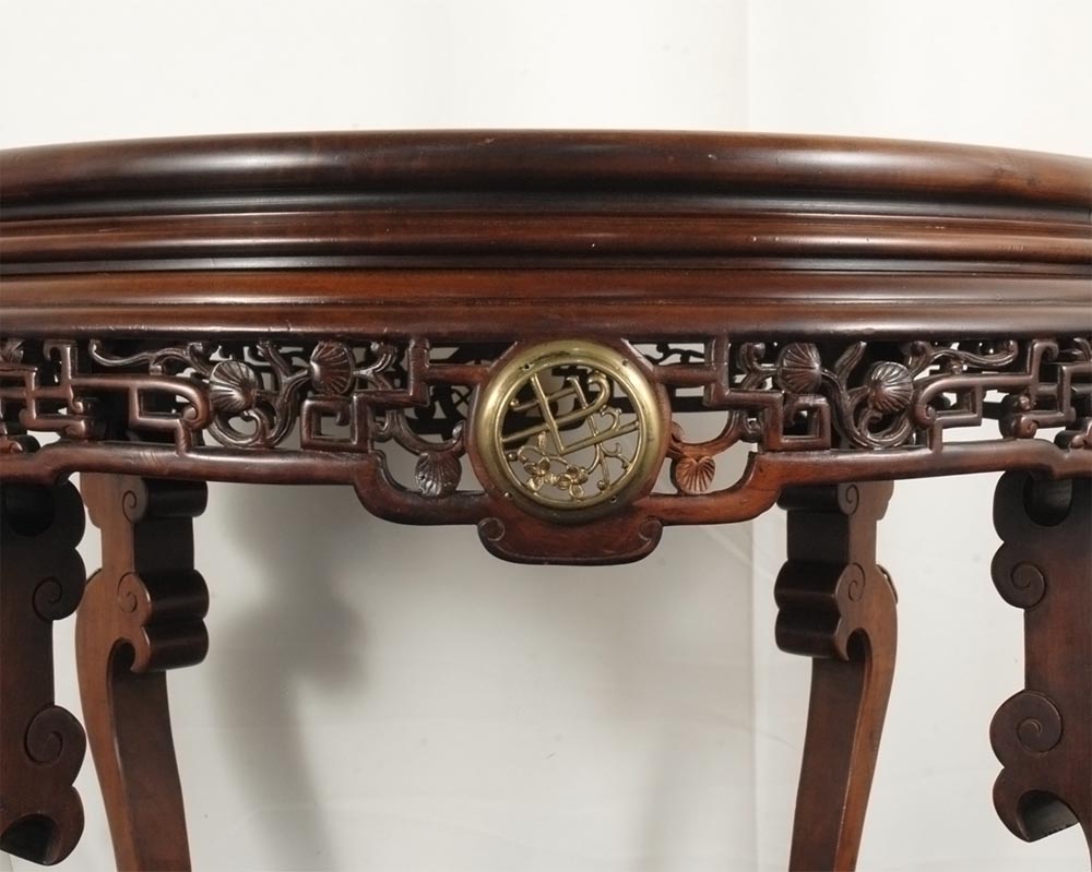 Maison des Bambous Alfred PERRET et Ernest VIBERT (attribué à) -  Grand guéridon central Maison des Bambous Alfred PERRET et Ernest VIBERT (attribué à) -  Grand guéridon central-2