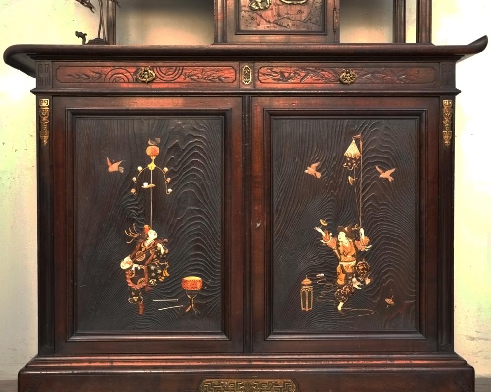 VIARDOT Gabriel, Cabinet japonisant "Les jeux du cirque" VIARDOT Gabriel, Cabinet japonisant "Les jeux du cirque"-8