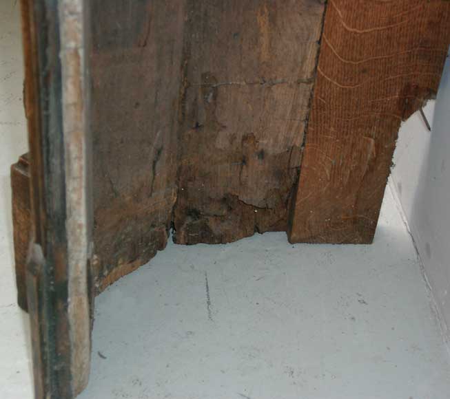 Cheminée et trumeau en chêne avec portrait de dame Cheminée et trumeau en chêne avec portrait de dame-7