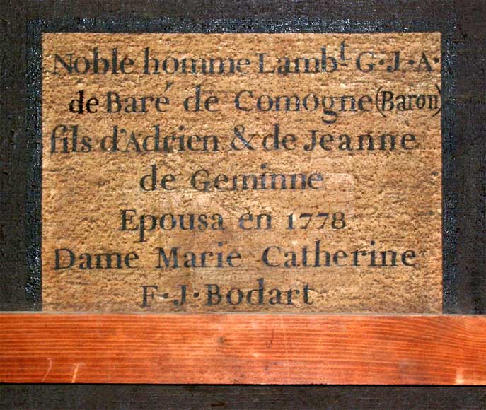 Cheminée en chêne au portrait d'homme Cheminée en chêne au portrait d'homme-11