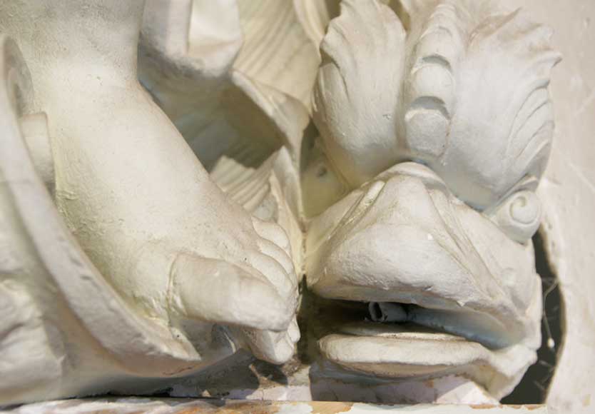 Fontaine en alcove avec un ange Fontaine en alcove avec un ange-7