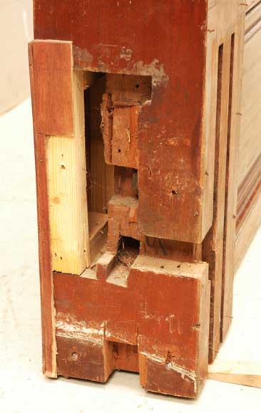 Escalier en acajou fin XIXe siècle. Escalier en acajou fin XIXe siècle.-11