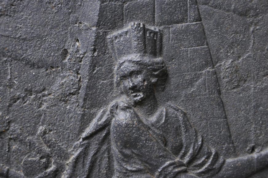 Plaque de cheminée ancienne aux Armes de la Ville de Metz Plaque de cheminée ancienne aux Armes de la Ville de Metz-1