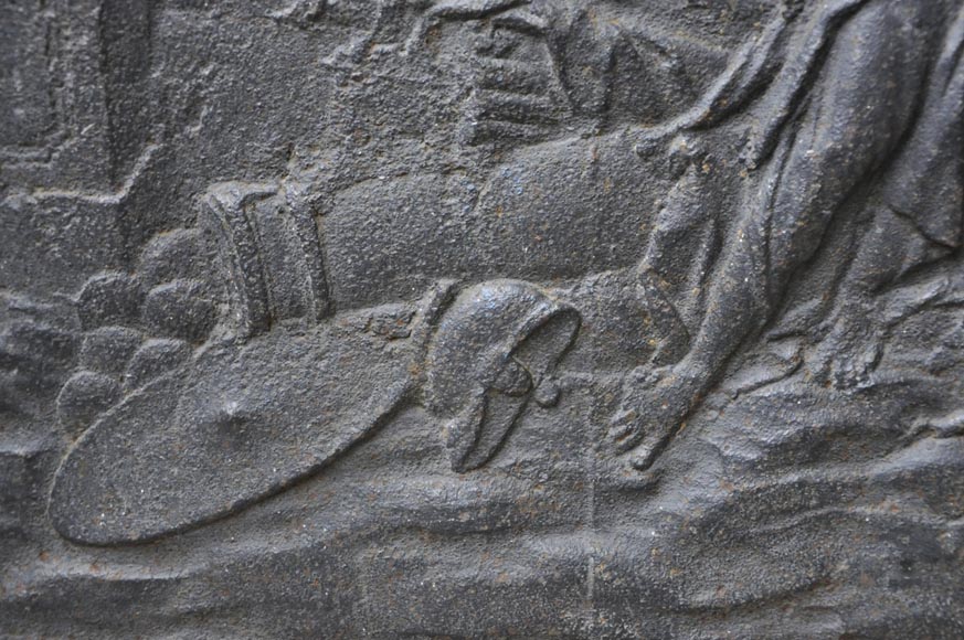 Plaque de cheminée ancienne aux Armes de la Ville de Metz Plaque de cheminée ancienne aux Armes de la Ville de Metz-4