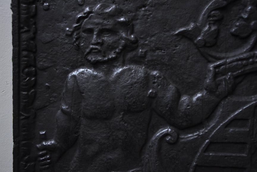 Plaque de cheminée ancienne aux armes de Léopold Ier, Duc de Lorraine Plaque de cheminée ancienne aux armes de Léopold Ier, Duc de Lorraine-4