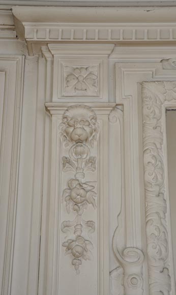 Trumeau ancien de style Louis XIV à décor de têtes de lions Trumeau ancien de style Louis XIV à décor de têtes de lions-2