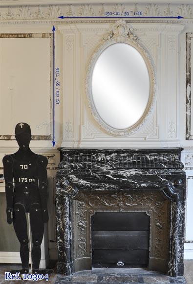 Trumeau Napoléon III à décor d'une tête de femme Trumeau Napoléon III à décor d'une tête de femme-7