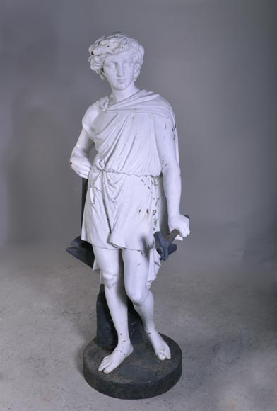 Mathurin MOREAU (1822 – 1912) (d'après), Le Forgeron, Sculpture en fonte de fer d'après un modèle pour les Fonderies d'art du Val d'Osne. Mathurin MOREAU (1822 – 1912) (d'après), Le Forgeron, Sculpture en fonte de fer d'après un modèle pour les Fonderies d'art du Val d'Osne.-2
