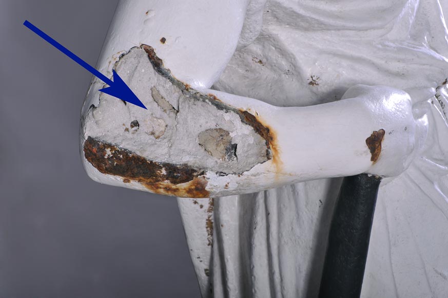 Mathurin MOREAU (1822 – 1912) (d'après), Le Forgeron, Sculpture en fonte de fer d'après un modèle pour les Fonderies d'art du Val d'Osne. Mathurin MOREAU (1822 – 1912) (d'après), Le Forgeron, Sculpture en fonte de fer d'après un modèle pour les Fonderies d'art du Val d'Osne.-5