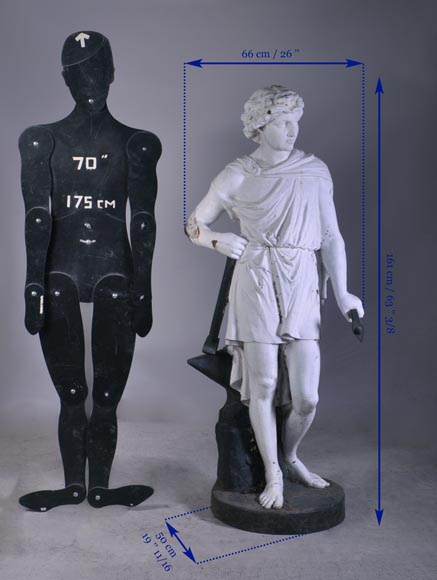 Mathurin MOREAU (1822 – 1912) (d'après), Le Forgeron, Sculpture en fonte de fer d'après un modèle pour les Fonderies d'art du Val d'Osne. Mathurin MOREAU (1822 – 1912) (d'après), Le Forgeron, Sculpture en fonte de fer d'après un modèle pour les Fonderies d'art du Val d'Osne.-9