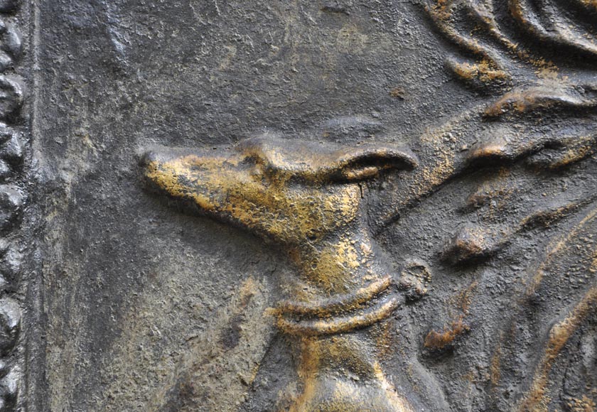 Superbe plaque de cheminée aux armes de Jean Bouhier de Savigny, première moitié du XVIIIè siècle Superbe plaque de cheminée aux armes de Jean Bouhier de Savigny, première moitié du XVIIIè siècle-4