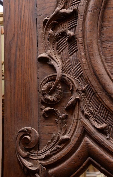 Trumeau en bois de style Louis XV figurant Poséidon, fin du XIXe siècle Trumeau en bois de style Louis XV figurant Poséidon, fin du XIXe siècle-5