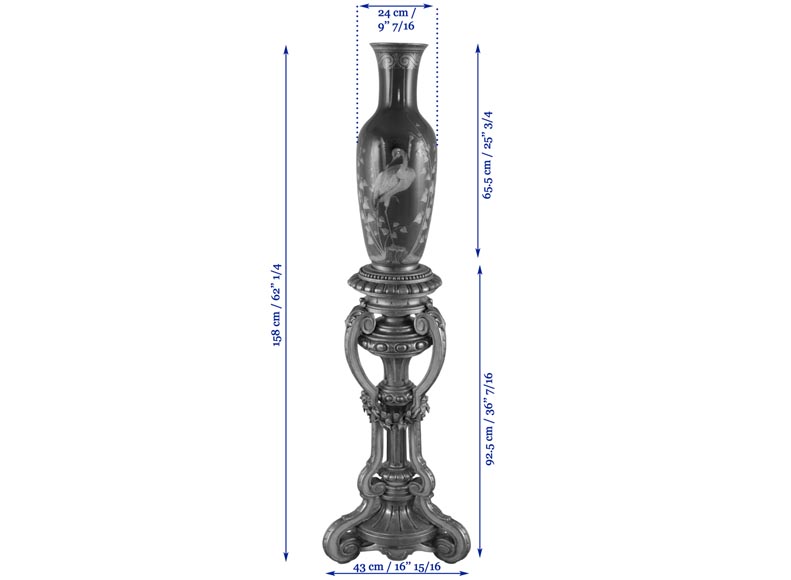 MANUFACTURE DE SEVRES et Albert DAMMOUSE - Grand vase d’exposition dit  MANUFACTURE DE SEVRES et Albert DAMMOUSE - Grand vase d’exposition dit