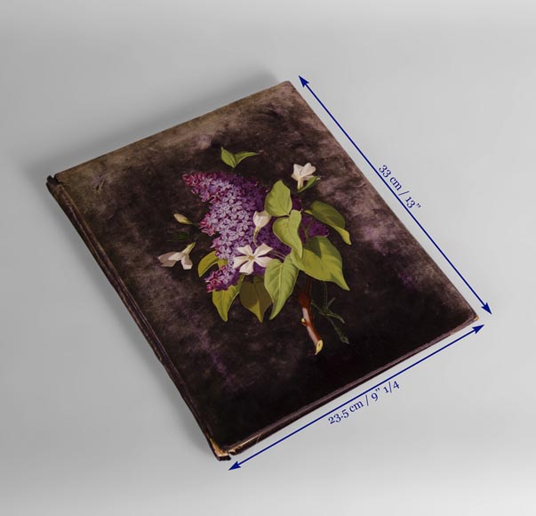 Julien-Nicolas RIVART (1802-1867) - Porte-document en velours mauve à décor de marqueterie de porcelaine Julien-Nicolas RIVART (1802-1867) - Porte-document en velours mauve à décor de marqueterie de porcelaine-4