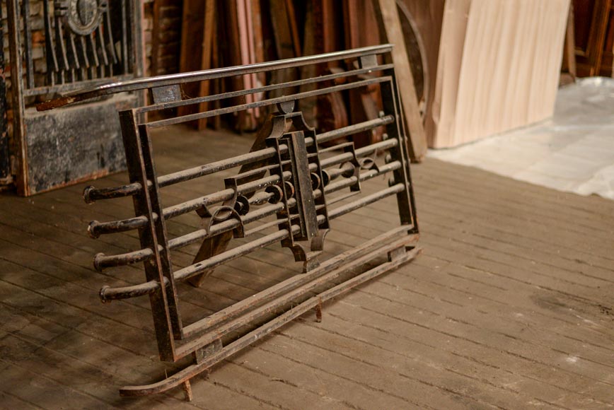 POILLERAT Gilbert - Paire de portes et garde-corps Art Déco en fer forgé et bronze, 1936 POILLERAT Gilbert - Paire de portes et garde-corps Art Déco en fer forgé et bronze, 1936-4