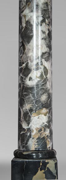 Lot de colonnes en marbre Portor Lot de colonnes en marbre Portor-1