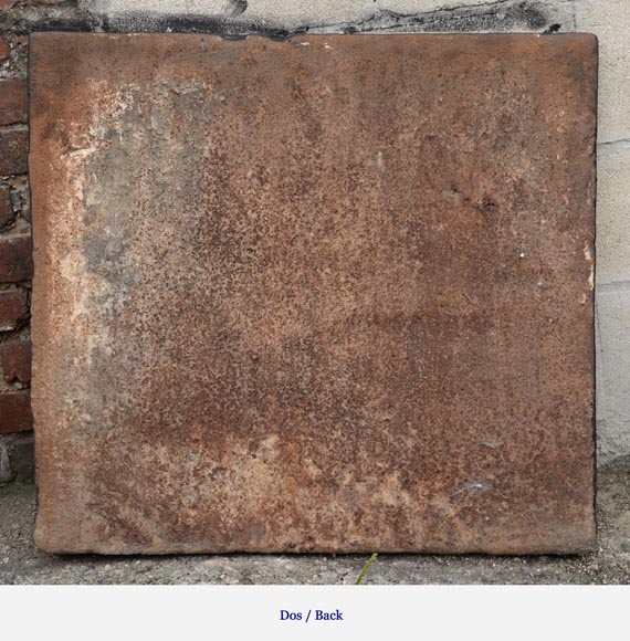 Scène de couronnement, plaque de cheminée ancienne du XVIIè siècle Scène de couronnement, plaque de cheminée ancienne du XVIIè siècle-5