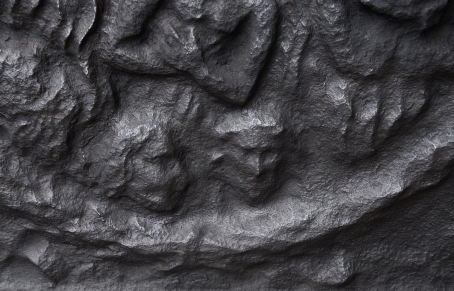 Plaque de cheminée ancienne représentant les Damnés brûlant en Enfer  Plaque de cheminée ancienne représentant les Damnés brûlant en Enfer -4