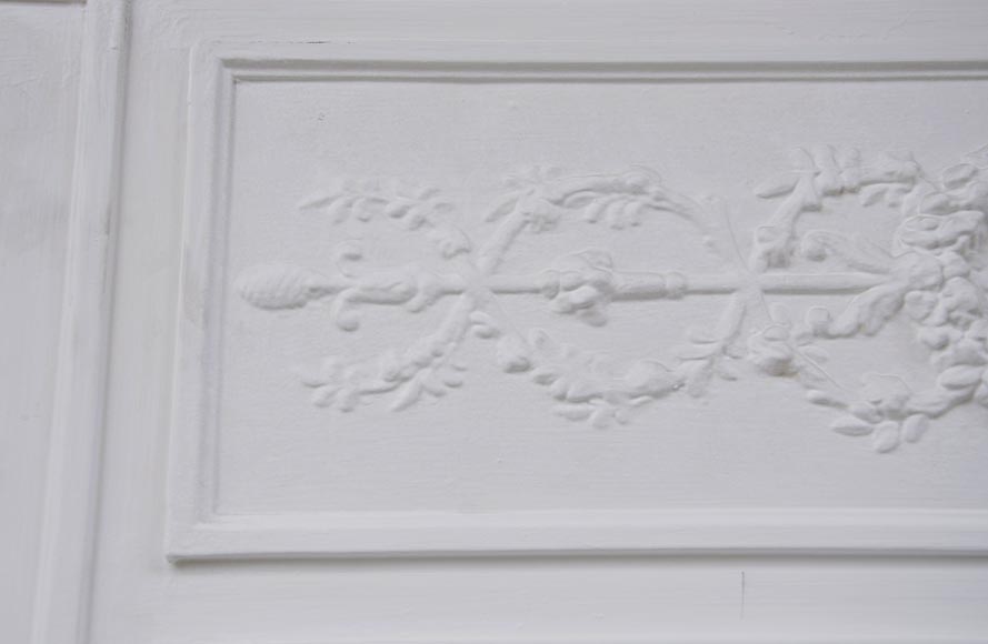 Trumeau ancien de style Louis XVI à frise de laurier Trumeau ancien de style Louis XVI à frise de laurier-2