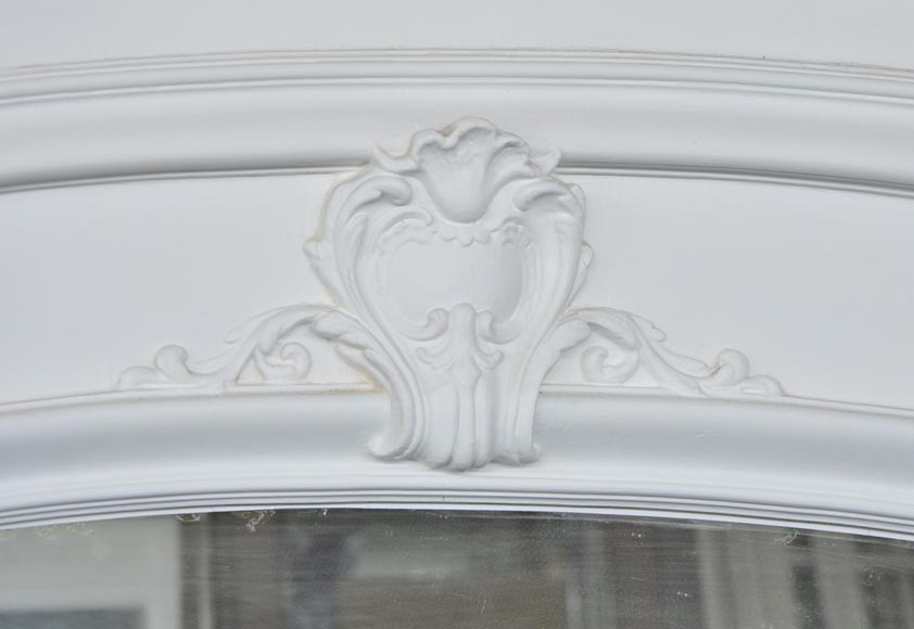 Important trumeau ancien de style Régence, décor de putti jouant dans les vignes Important trumeau ancien de style Régence, décor de putti jouant dans les vignes-5