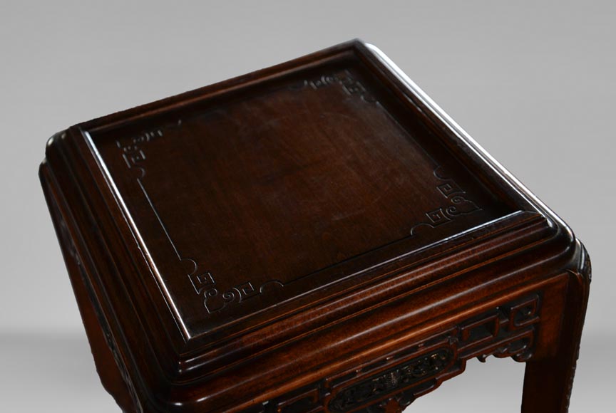 Gabriel VIARDOT (1830-1906) - Petite sellette japonisante de forme carrée Gabriel VIARDOT (1830-1906) - Petite sellette japonisante de forme carrée-4