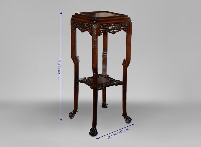 Gabriel VIARDOT (1830-1906) - Petite sellette japonisante de forme carrée Gabriel VIARDOT (1830-1906) - Petite sellette japonisante de forme carrée-9